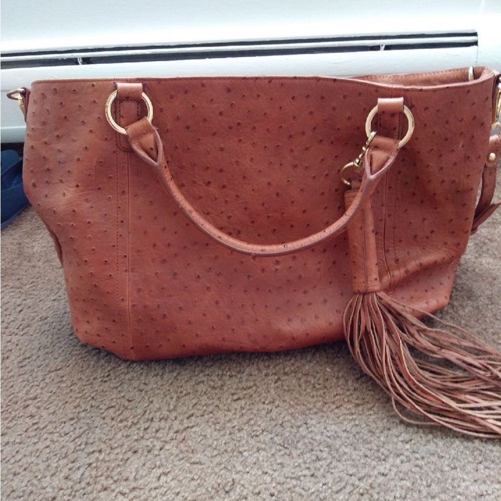 G.I.L.I. Roma Tote Bag Natural Ostrich